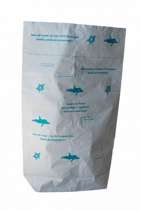 Papierversandtasche umweltfreundliches Verpackungsmittel aus Papier, kein Plastik enthalten. Super geeignet für Warenpost und Warensendungen.